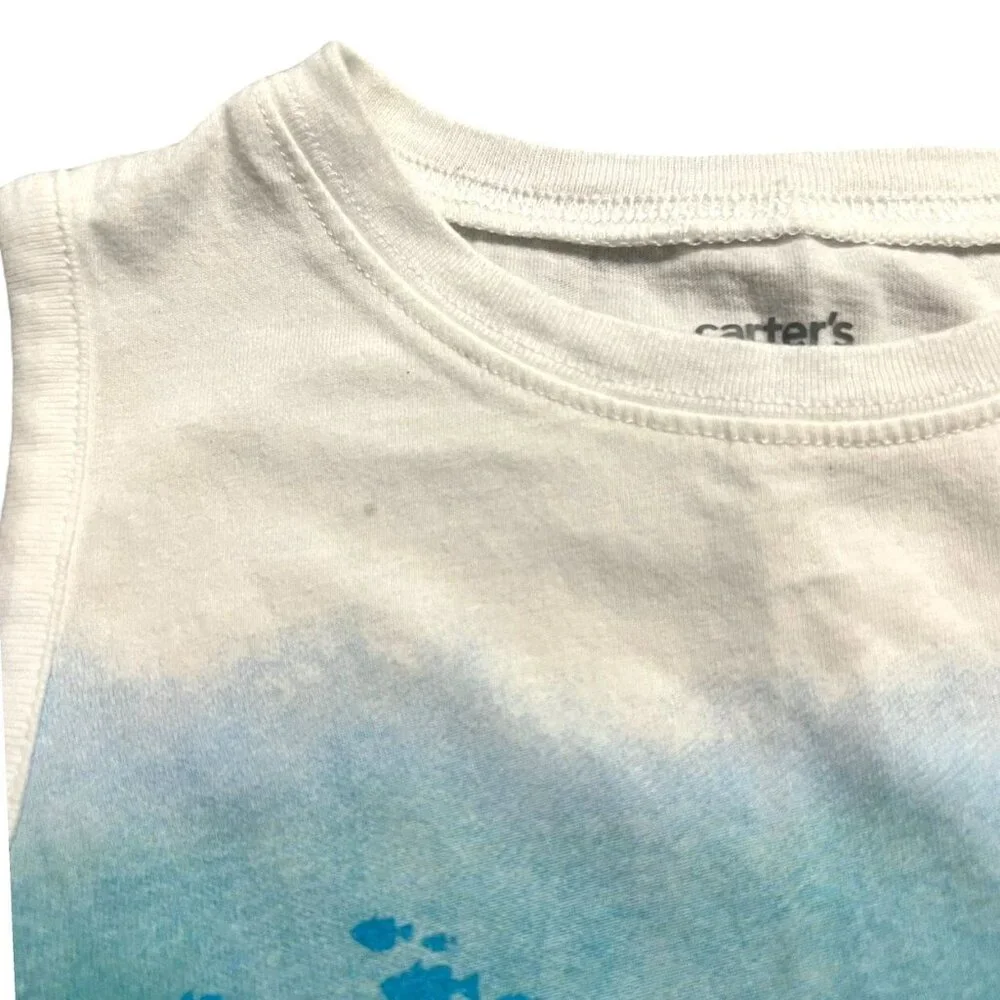 Carter's Kid Sz 5 Under Sea Graphic Tank Top